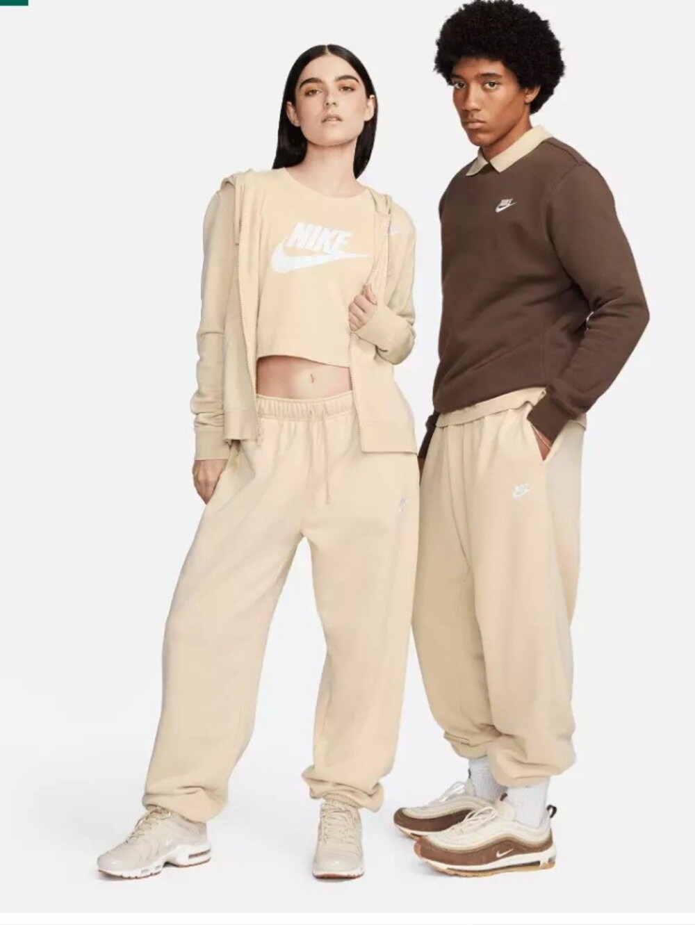 Nike Sportswear Cream Jogger Sweatpants Men's Small